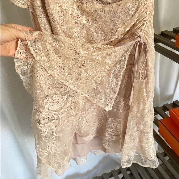 A.L.C. One Shoulder Lace Blush Dress - Picture 9 of 15